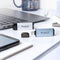 Transcend ESD300 2TB Dual USB 10Gbps Read up to 1050MB/s Type-C Portable SSD (Silver) (TS2TESD300S)