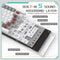 Ajazz AK820 White Backlit Wired 75% Hot-Swappable Mechanical Keyboard (Grey/White) (Red Switch)