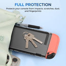IINE Transparent PC Back Case + Silicone Joy-Pad Case Blue/ Orange for Nintendo Switch 2 (L1091)