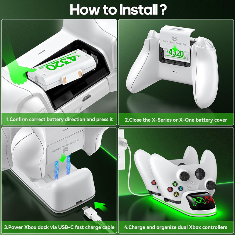 OIVO Controller Charging Station for XboxOne / Xbox Series S/X
