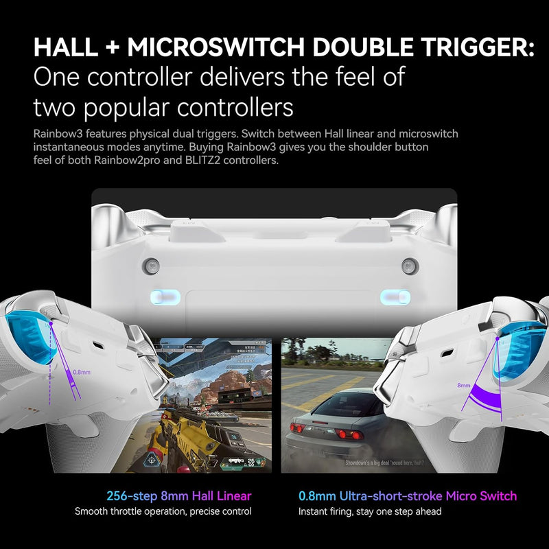 Bigbig Won Rainbow 3 Wireless Gaming Controller for Win 10&11 / Switch / Switch 2 / Android / iOS