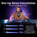 Maono DM40 Pro S Wireless RGB Condenser Gaming Desktop Microphone with Boom Arm 