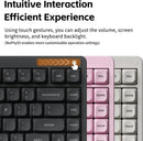 Nuphy Node75 High-Profile Hot-Swappable 82-Key Tri-Mode Wireless Mechanical Keyboard (Lunar White)
