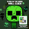 Paladone Minecraft Creeper Glow In The Dark Wall Clock (PP12045MCF)