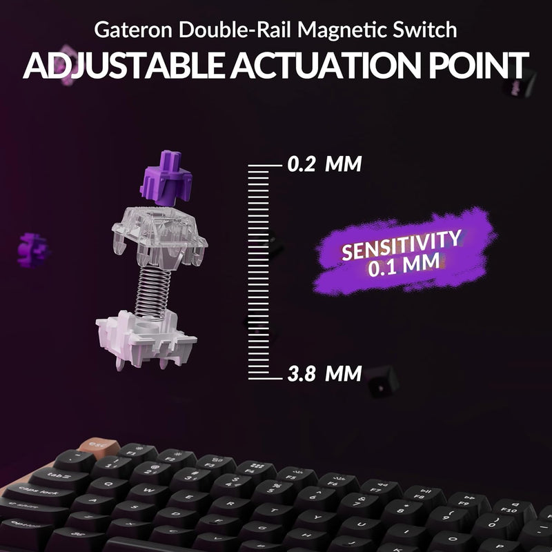 Keychron K4 HE Special Ed. Hot-Swappable RGB Backlight 96% Wireless Magnetic Switch Custom Keyboard