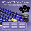 Ajazz AK820 V2 Pro RGB Tri-Mode Mechanical Keyboard (Transparent Purple-Yellow-Dark Purple) (Lychee Switch)