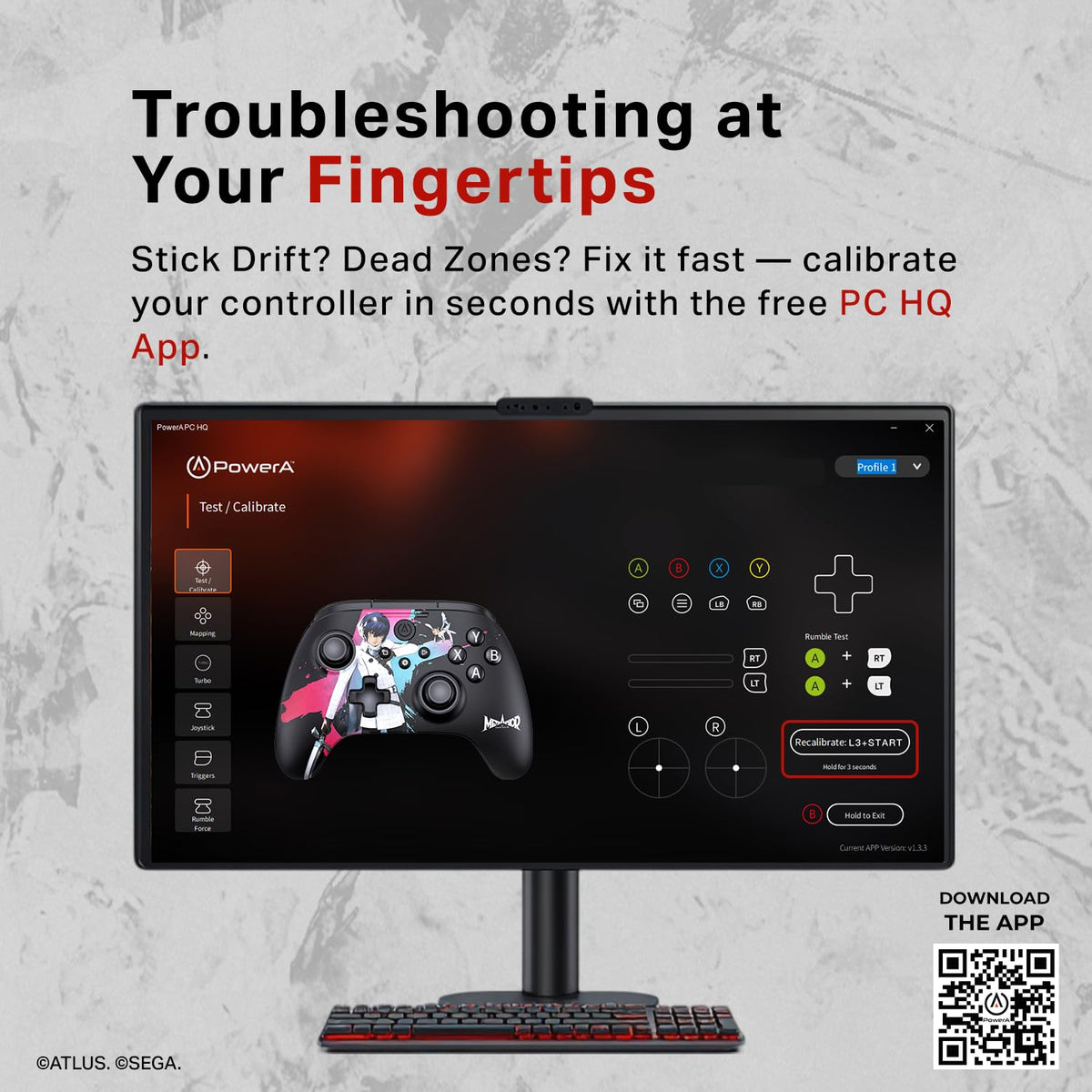 PowerA Battle Dragon Wireless Controller for PC & Cloud Gaming Metaphor: Refantazio
