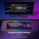 E-Yooso Z-104 Rainbow Light Wired Mechanical Keyboard Grey/Black/Purple (Silverwood Switch)
