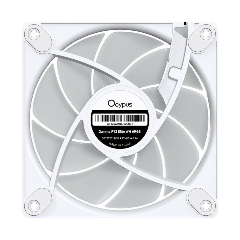 Ocypus Gamma F12 Elite ARGB 3-in-1 120mm PWM Fan with Transparent Frame | DataBlitz