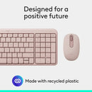 Logitech MK250 Compact Wireless Mouse and Keyboard (Rose) (920-013561)