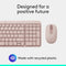 Logitech MK250 Compact Wireless Mouse and Keyboard (Rose) (920-013561)