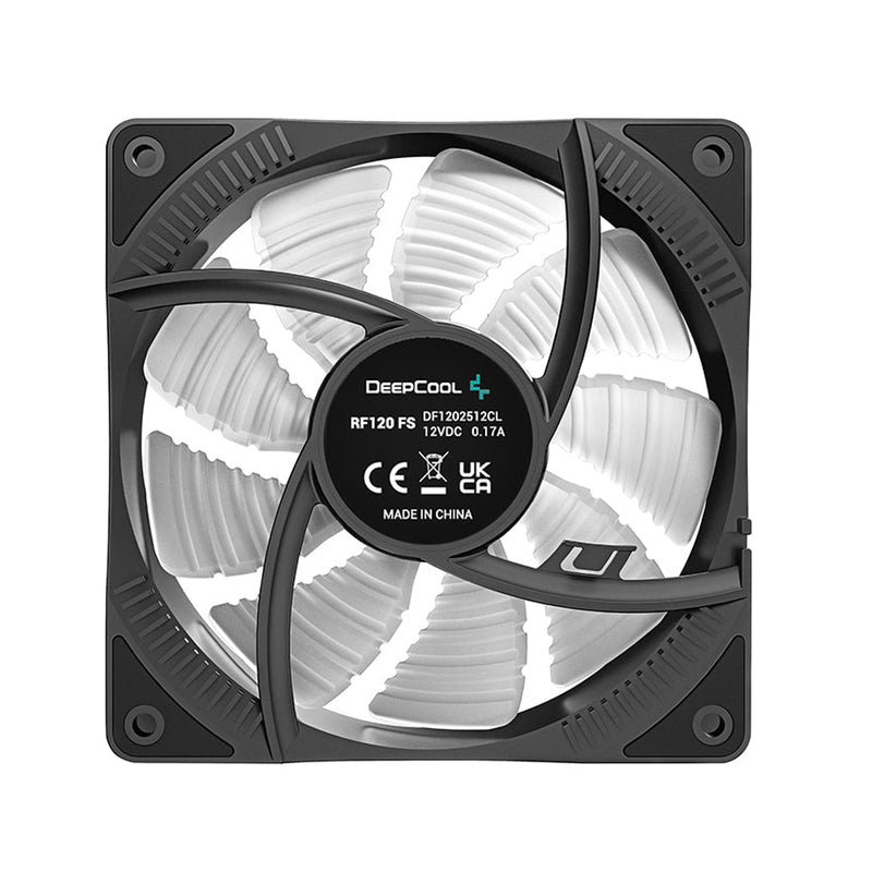 Deepcool RF120 FS 3-IN-1 3X120MM Hydro Bearing 500-1500RPM PWM Control 9 Blades 4-PIN RGB LED Fans (DP-FLED3-RF120FS-3P)