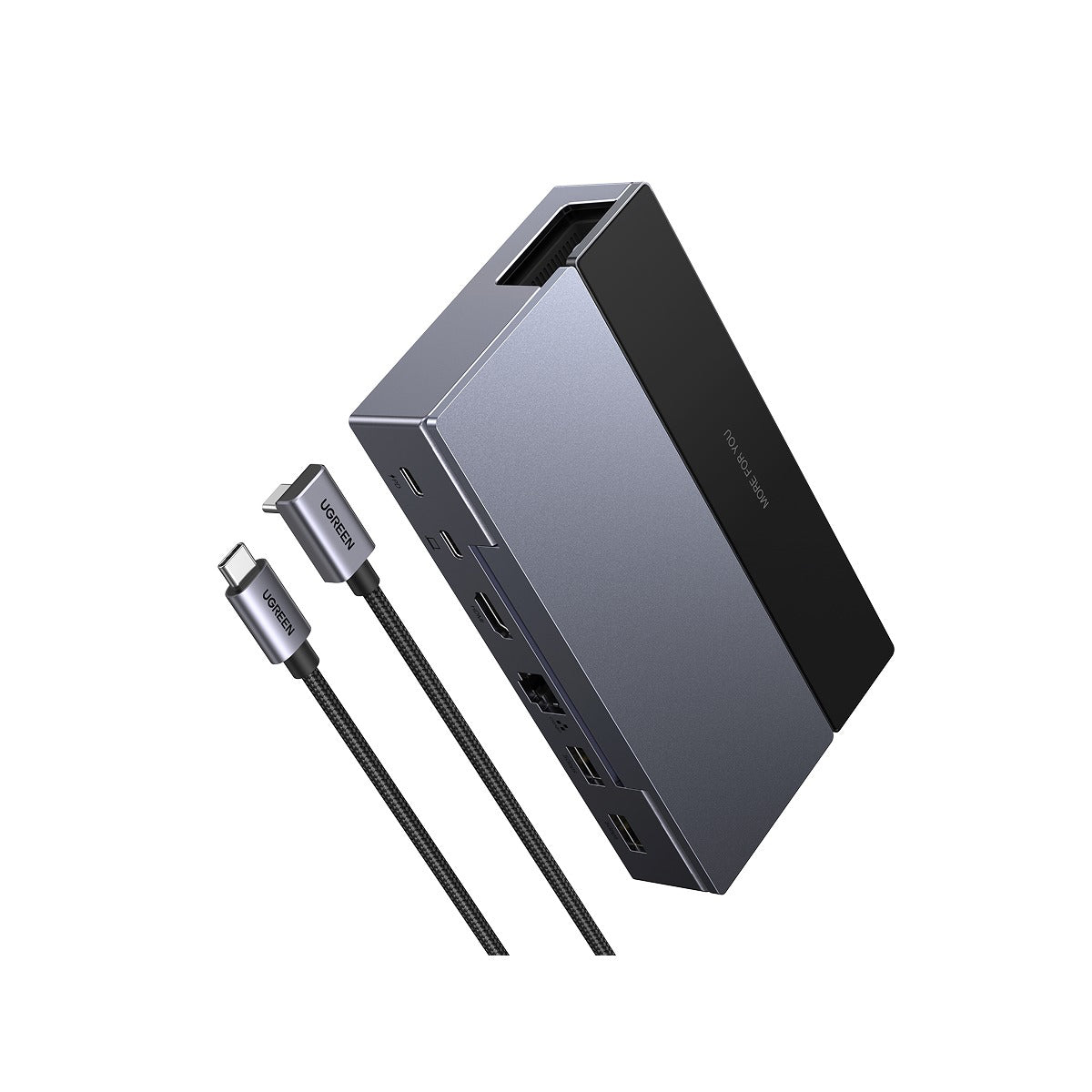 Ugreen 6-in-1 USB-C Docking Station - USB-C to HDMI + 2xUSB-A 3.0 + 1xUSB-C 3.0 + Gigabit RJ45 + PD
