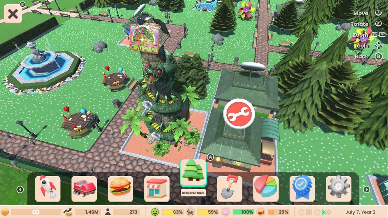 Nintendo Switch Roller Coaster Tycoon Adventures Deluxe