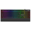 Delux K9852U 104-Keys Membrane Wired Gaming Keyboard