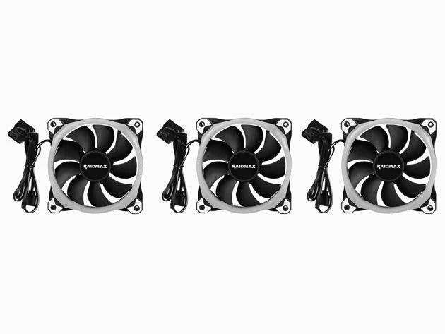 Raidmax NV-R120FBR3 Addressable RGB LED Cooling Fan With Controller