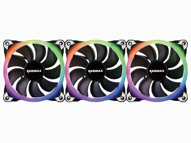 Raidmax NV-R120FBR3 Addressable RGB LED Cooling Fan With Controller