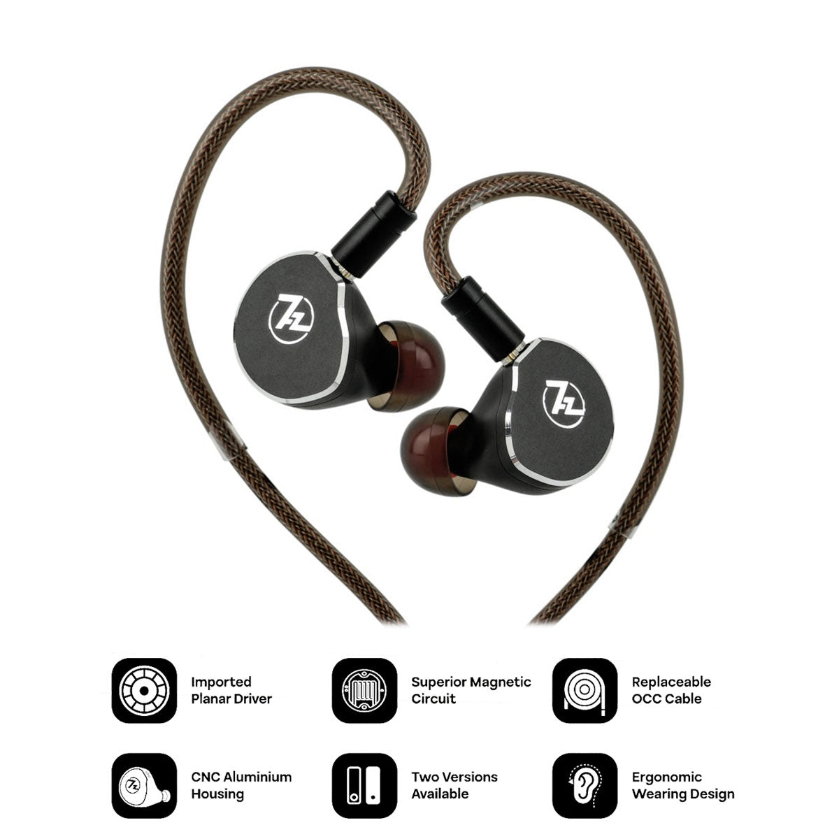 7Hz x Crinacle Diablo 14.5mm Planar Magnetic Driver In-ear Monitor
