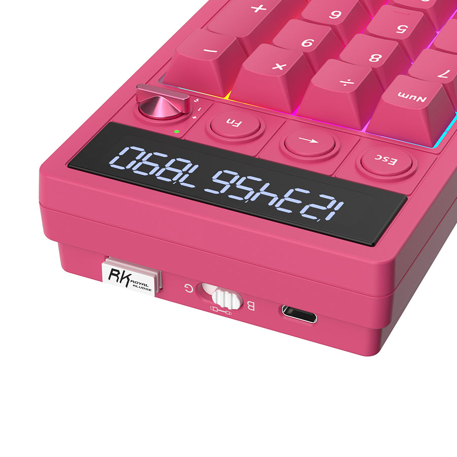 Royal Kludge M20 Tri-Mode RGB Numeric KeyPad & Calculator Berry Red