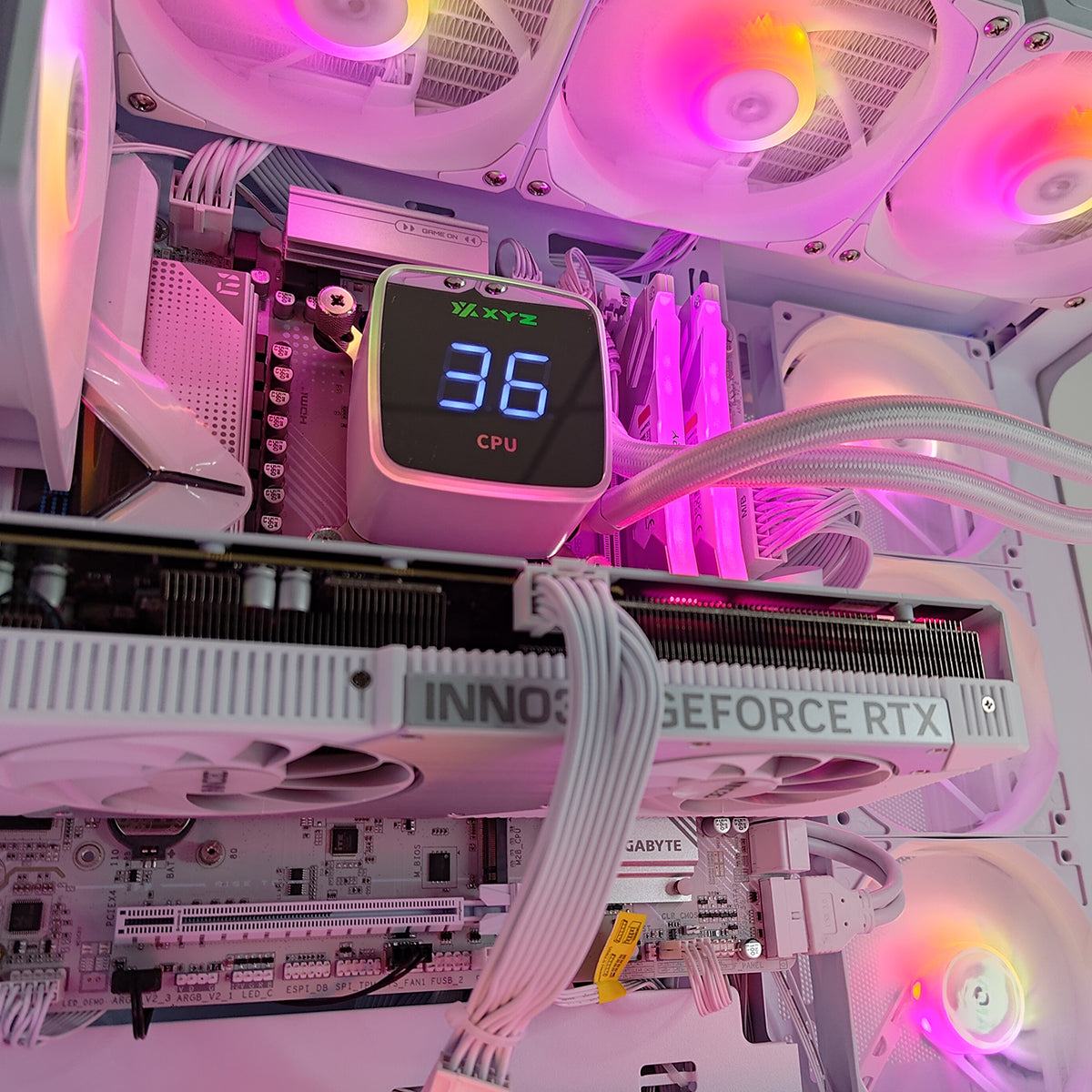 Powered by Gigabyte FrostByte Desktop Gaming PC | AMD Ryzen 7 7800X3D | 32GB RAM | 1TB SSD | RTX 5060 TI | Windows 11 Pro