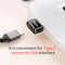 Baseus Mini Type-C Female to USB Male Adapter Converter (Black) (CAAOTG-01)