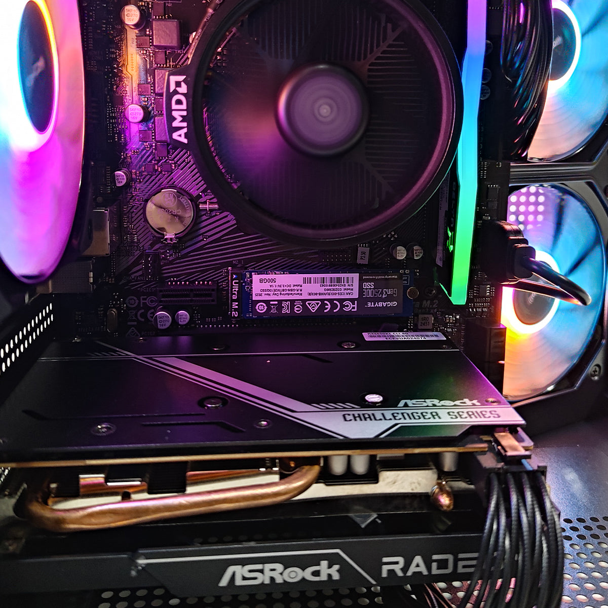 Alpha Apollo A275 Black Desktop Gaming PC | AMD Ryzen 5 5600XT | 8GB RAM | 500GB SSD | RX 6600 XT | Windows 11 Pro