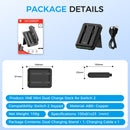 IINE Mini Dual Charge Dock for Nintendo Switch 2 (Black) (L1105)
