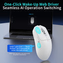Nacodex x Ajazz AJ200P NL AI MC NearLink Tri-Mode Gaming Mouse (White)