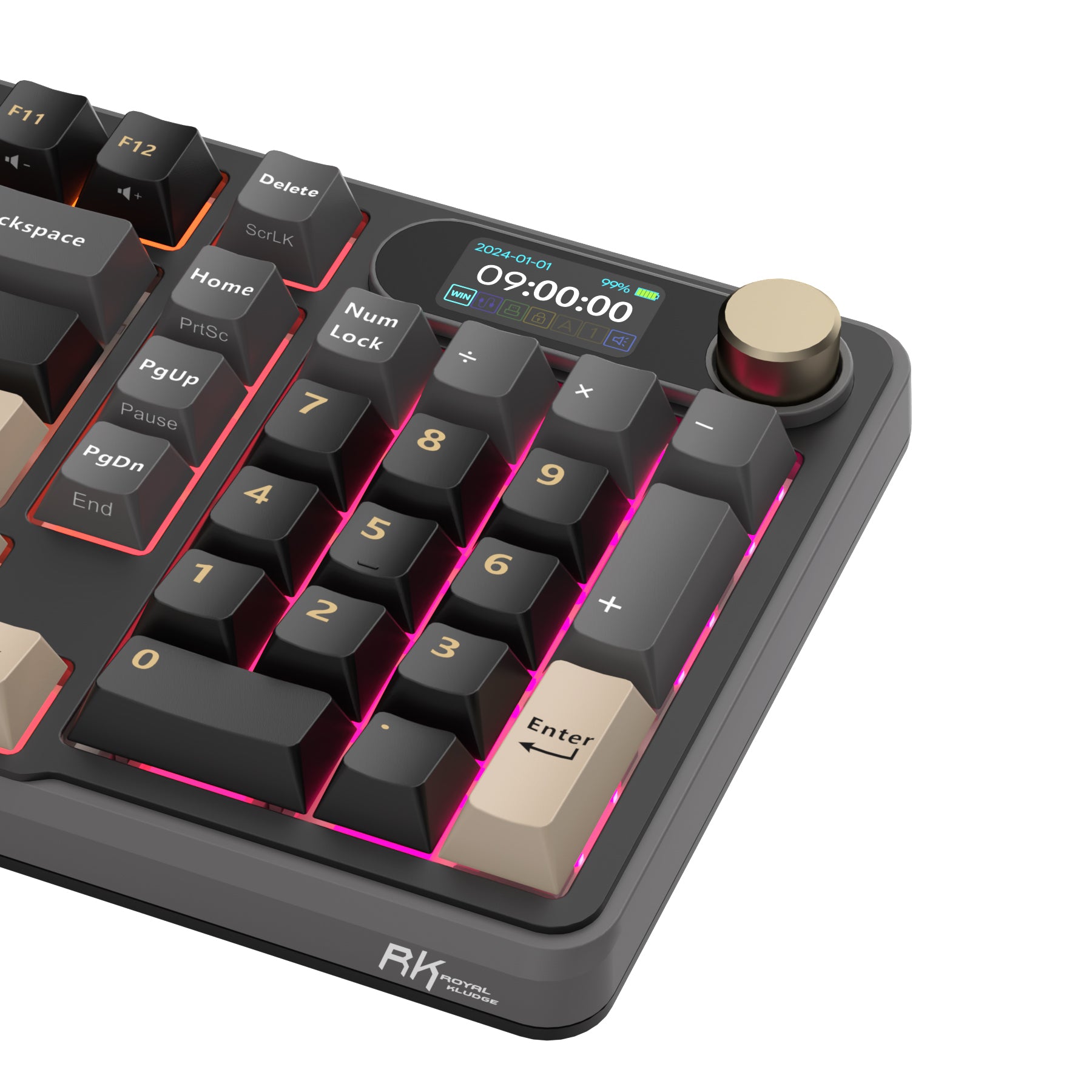 Royal Kludge RK-S98 Tri-Mode RGB 98 Keys Hot Swappable Mechanical Keyboard