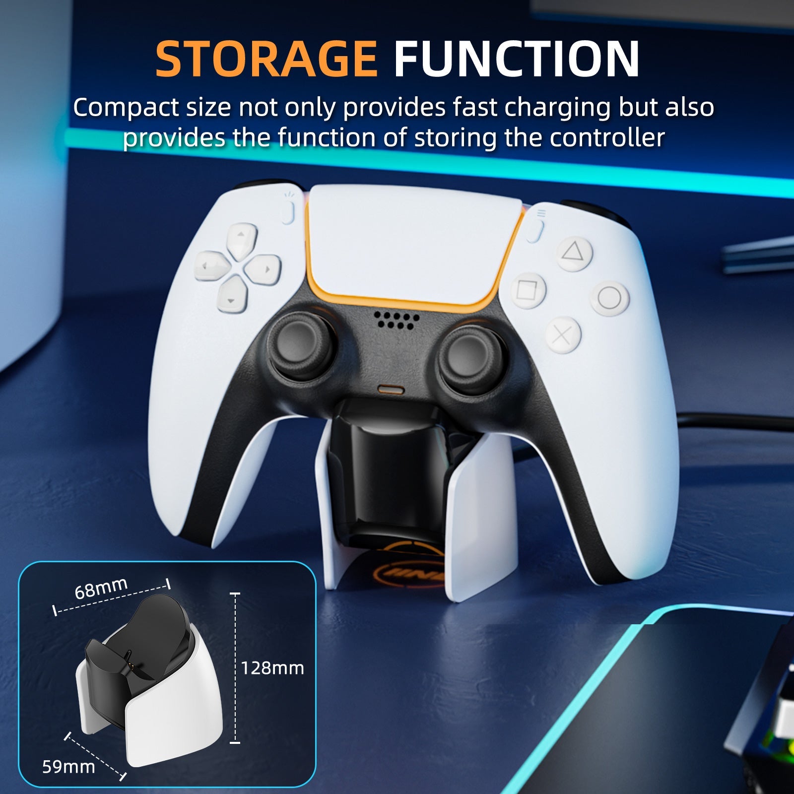 IINE Mini Charging Dock for PS5 DualSense Edge Controller | DataBlitz