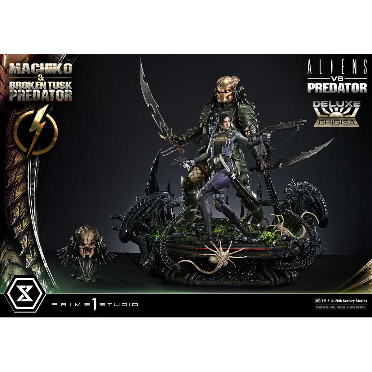 Ultimate Premium Masterline Aliens vs. Predator Machiko & Broken Tusk