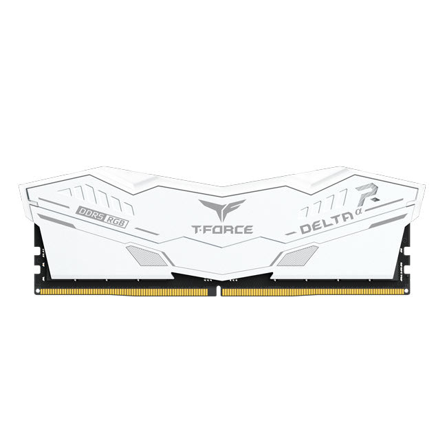 Teamgroup T-Force Delta A RGB 32GB (2X16GB) DDR5 Gaming Desktop Memory (White)