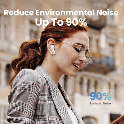 UGreen Hitune T3 Active Noise-Cancelling Wireless Earbuds (White) (WS106/90206) | DataBlitz