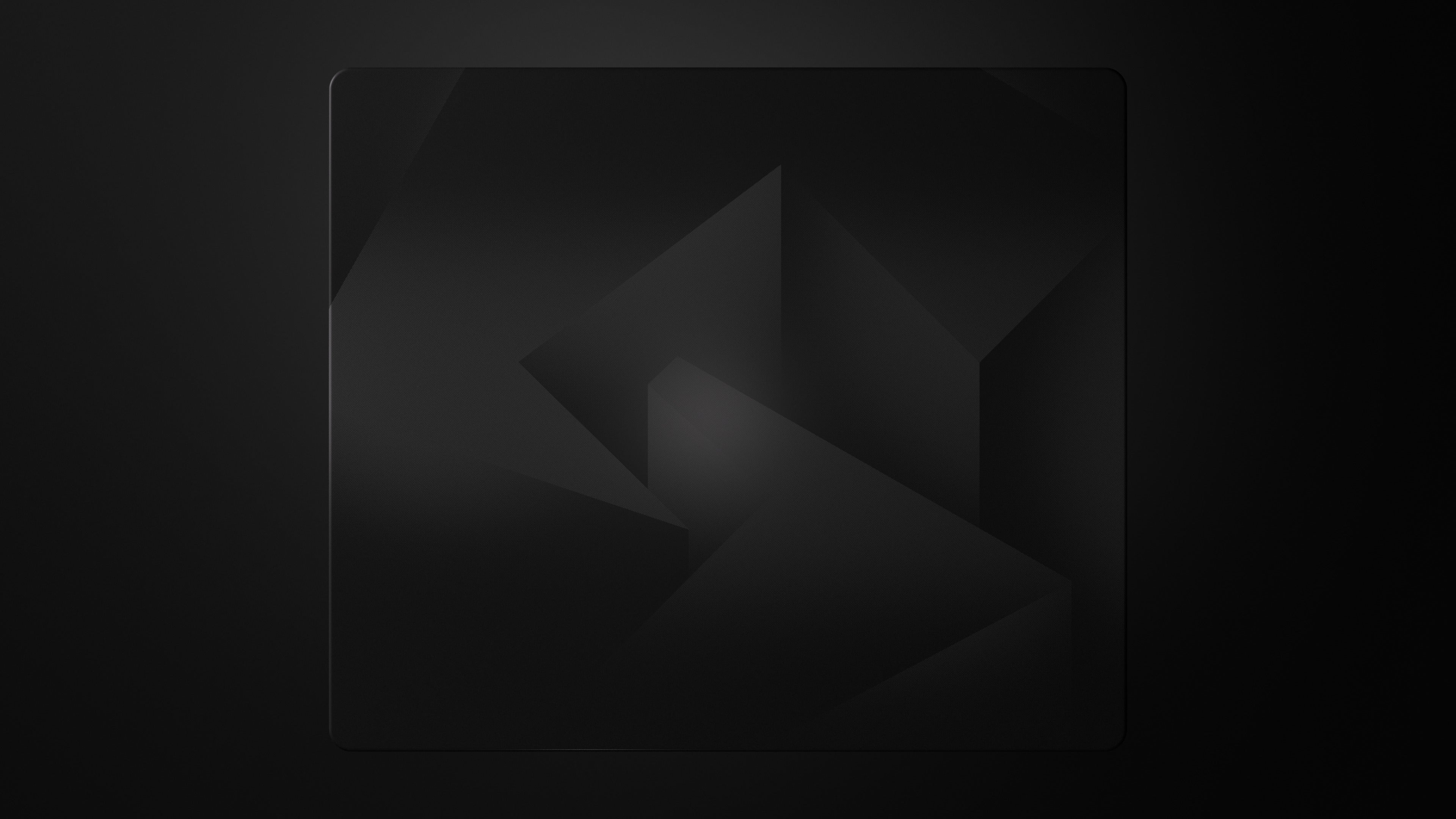 GLSSWRKS Polarity Series Glass Mousepad (Large, XLarge) (Black)