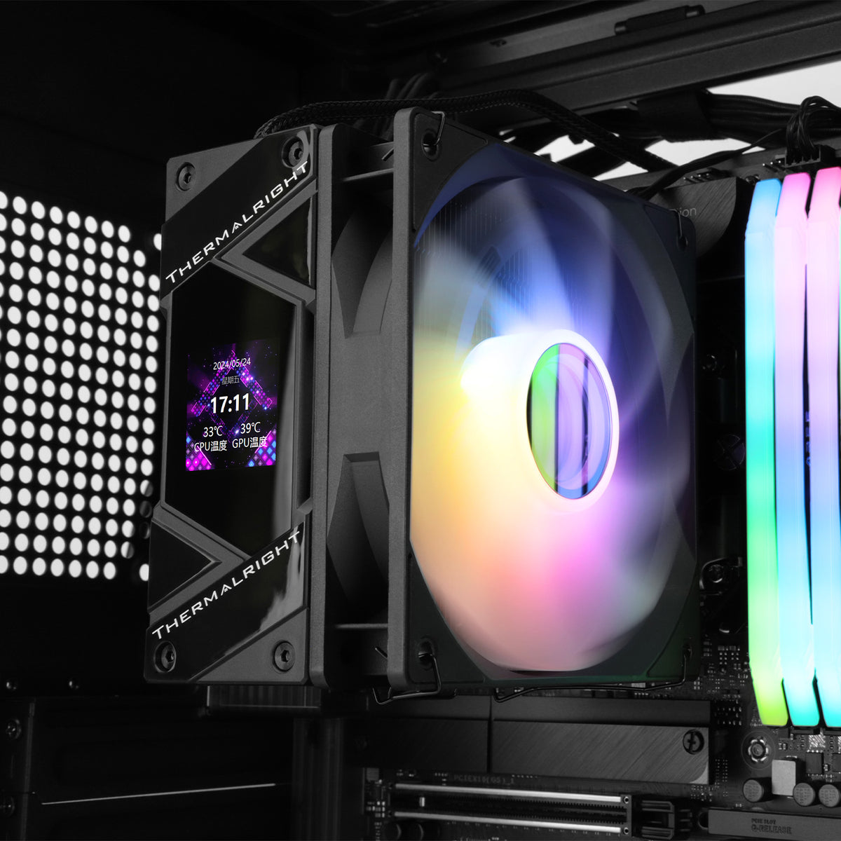 Thermalright Assassin Spirit 120 Vision Single-Tower ARGB CPU Air Cooler (Black)