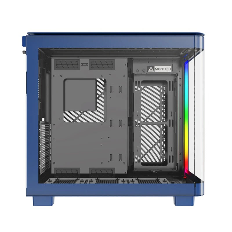 Montech King 95 Mid Tower PC Case (Black, White, Blue)