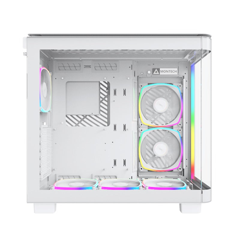 Montech King 95 Pro Dual Chamber ATX Mid Tower PC Case (White)