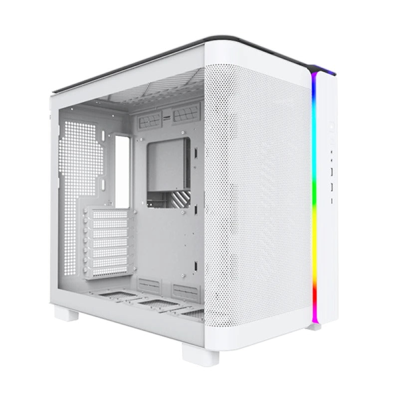Montech King 95 Mid Tower PC Case (Black, White, Blue)