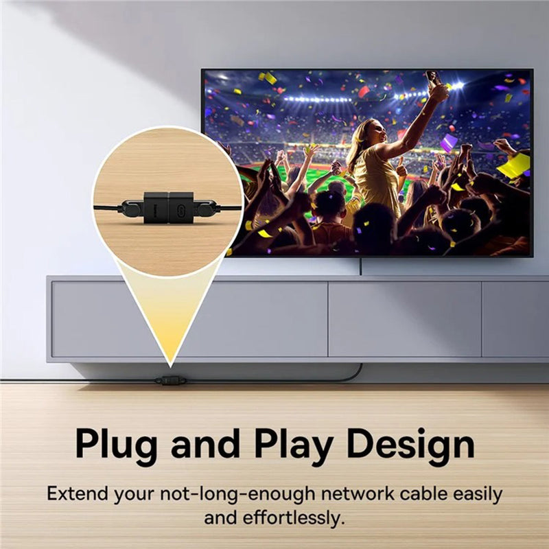Baseus AirJoy Series Network Cable Connector 1-Pack (Cluster Black)