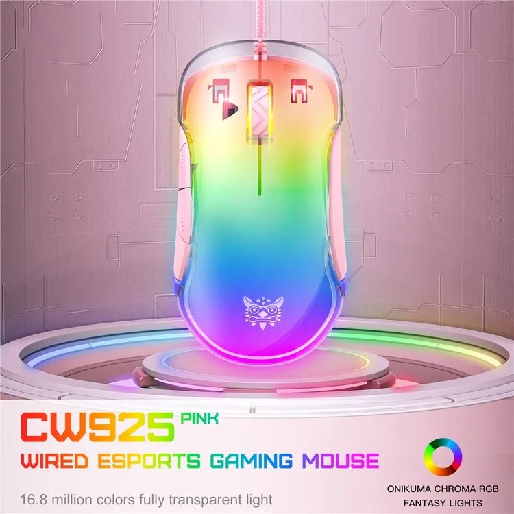 Onikuma CW925 RGB Wired eSports Gaming Mouse
