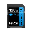 Lexar High-Performance 800x PRO SDXC UHS-I C10 U3 V30 150MB/s Read SD Card BLUE Series 