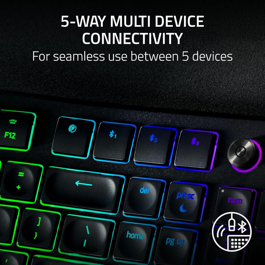 Custom Split Razer Keyboard Razer Pro Type Ergo Wireless Split Ergonomic RGB Keyboard (Black)