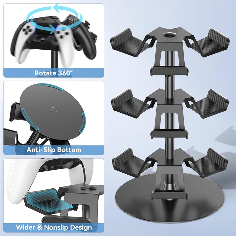 OIVO Controller & Headset Stand 3 Tiers (Black) (IV-P5425-3T)