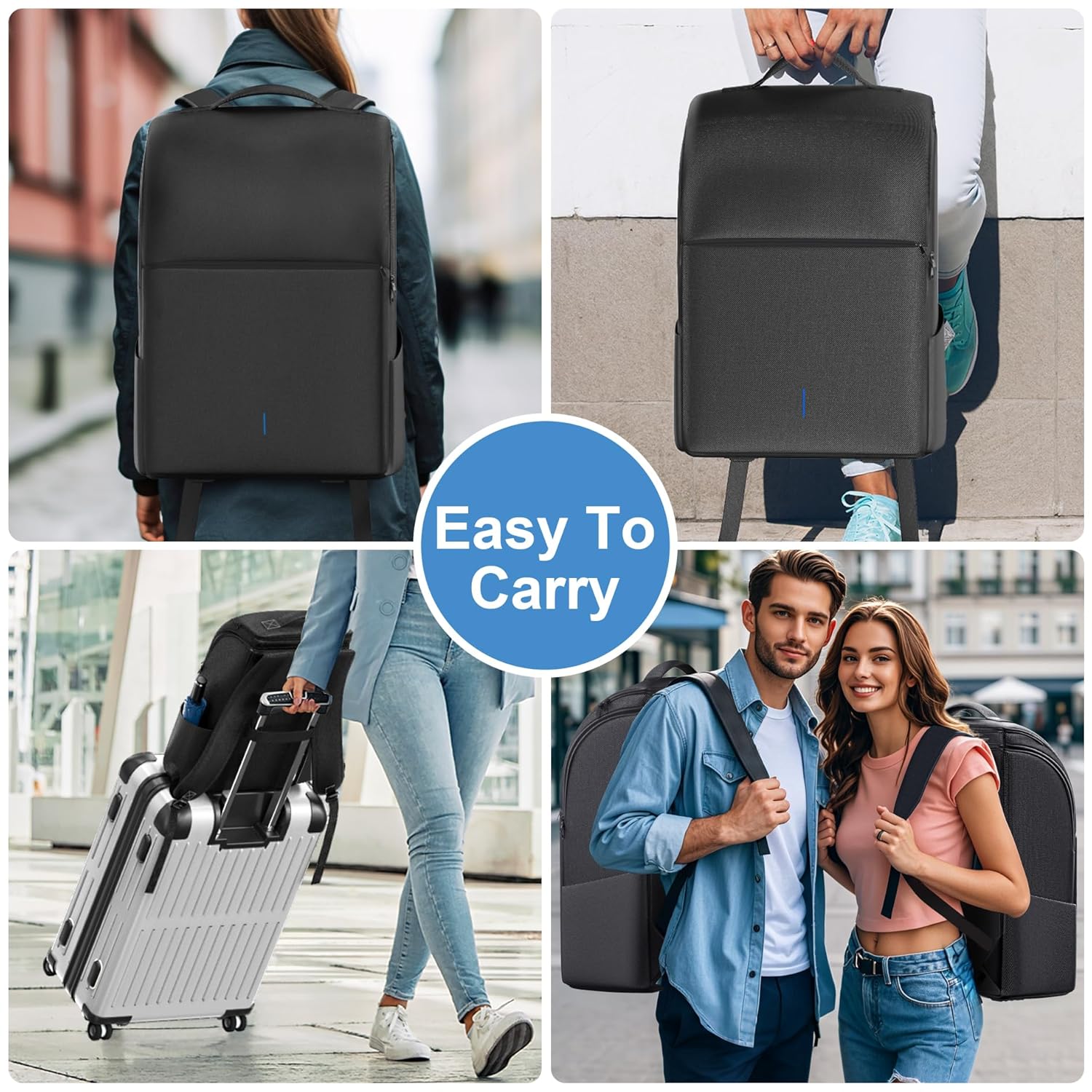 LVVIL Carrying Case Travel Bag for PS5 (Black, Black/ White)