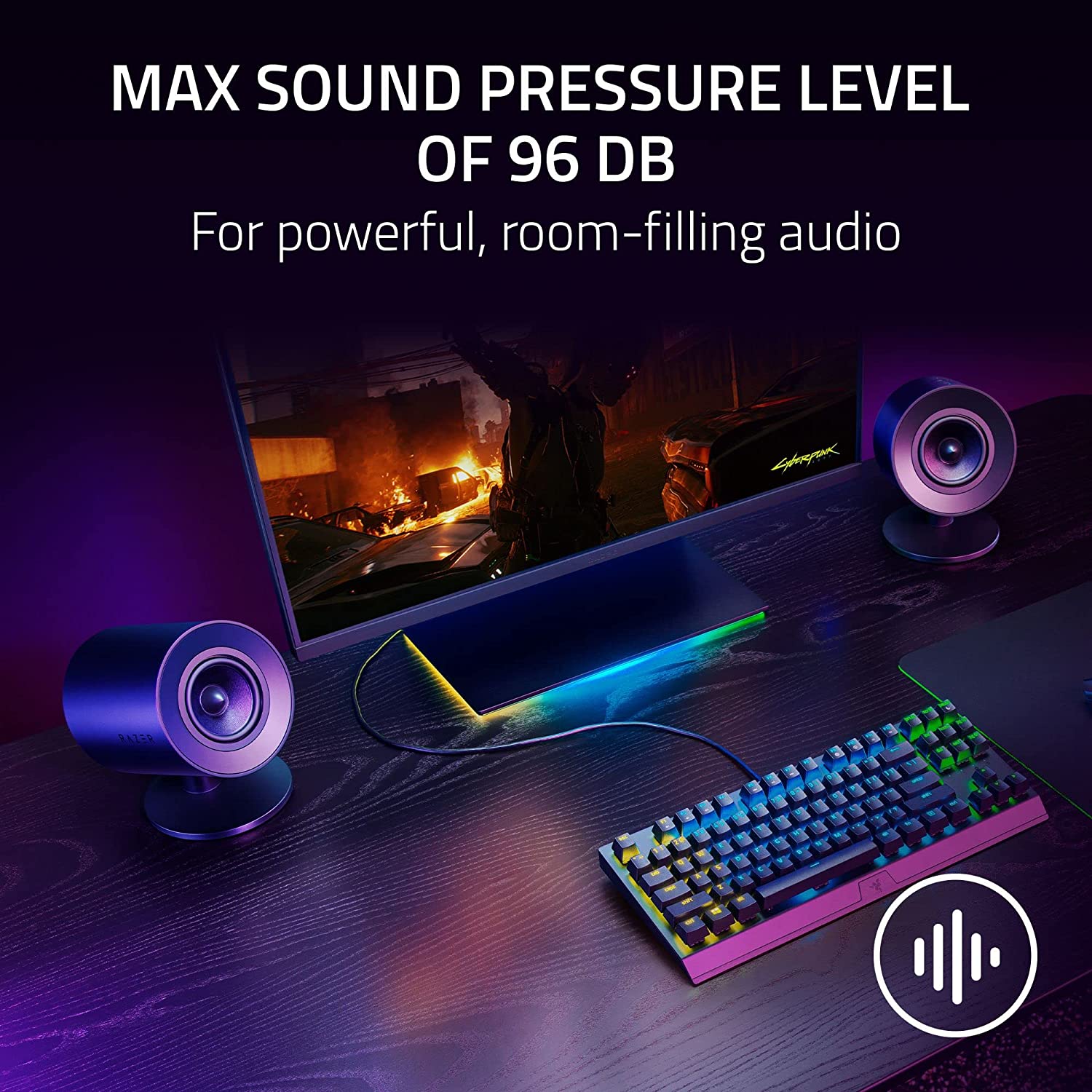 Razer Nommo V2 X Full-Range 2.0 PC Gaming Speakers