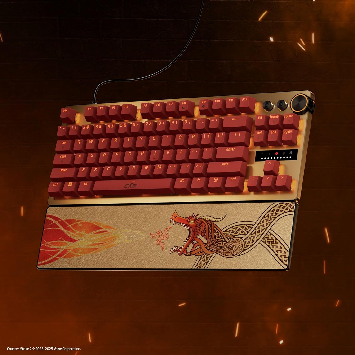 Razer Huntsman V3 Pro Tenkeyless Analog Optical Esports Keyboard (Counter-Strike 2 Ed.)