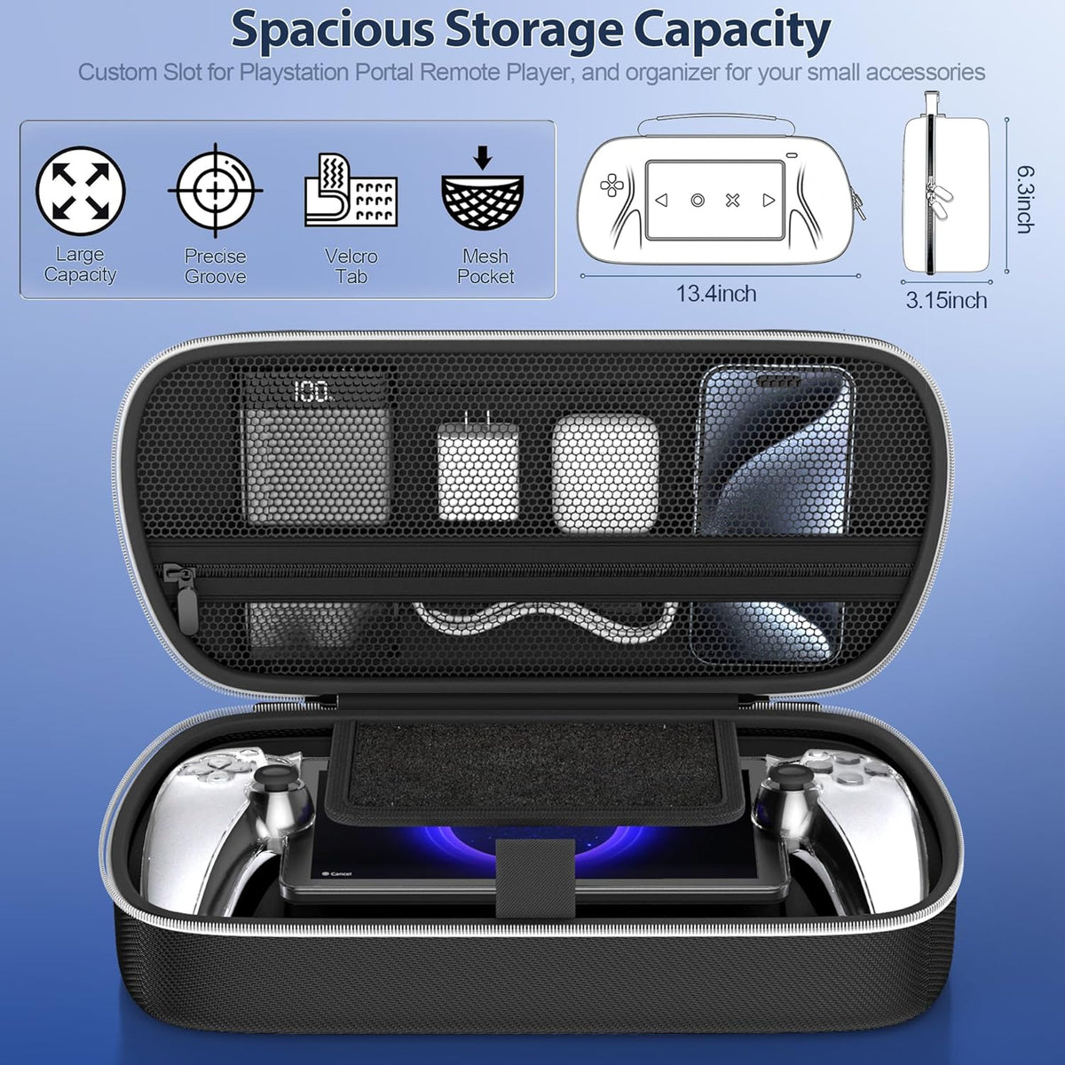 Tokluck 10-in-1 Accessories Set for Playstation Portal (Black) (NG-P5362)