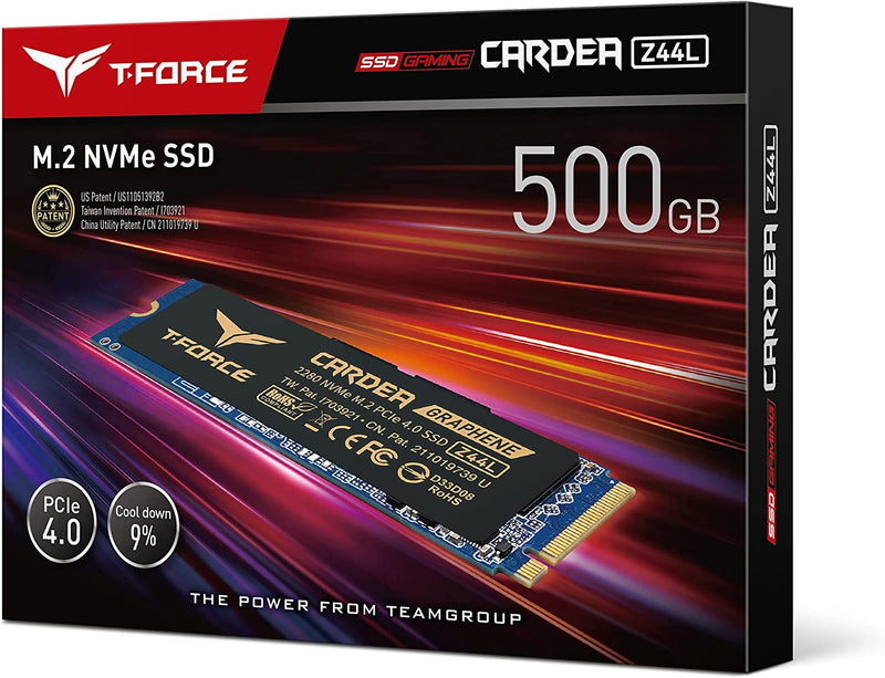 Teamgroup T-Force Cardea Z44L 500GB 2280 NVME M.2 PCIE 4.0 Internal Solid State Drive (TM8FPL500G0C127)