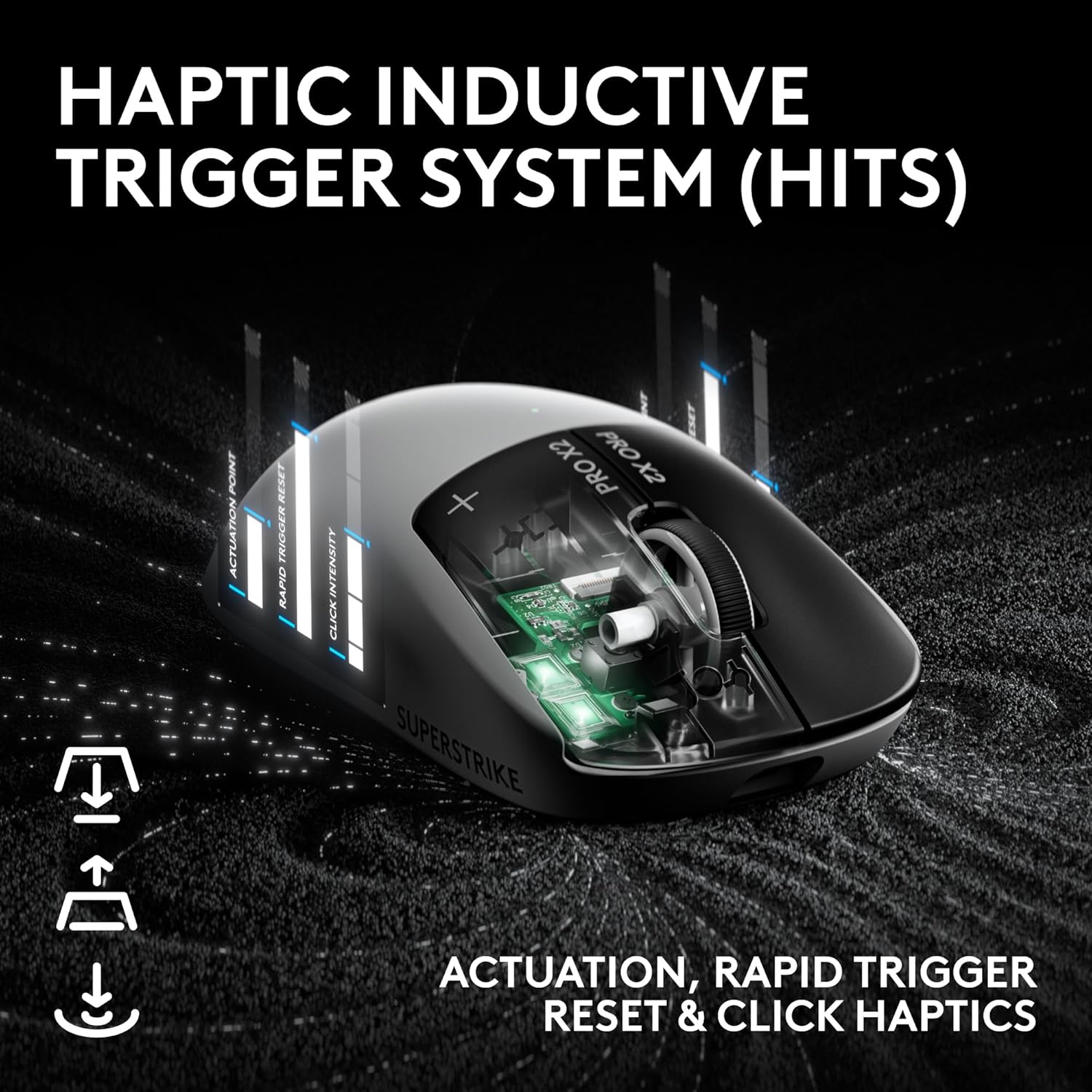 Logitech Pro X2 Superstrike Lightspeed Gaming Mouse