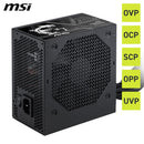 MSI MAG A750BN PCIE 5.0 III 750W 80+ Bronze Power Supply